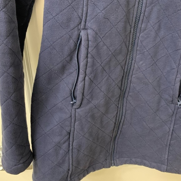 NORTH FACE Navy Quilted Sherpa Zip Up - Picture 8 of 8